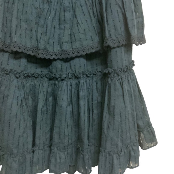 MISA Los Angeles Lilian Black Ruffle Mini Dress - Picture 8 of 9